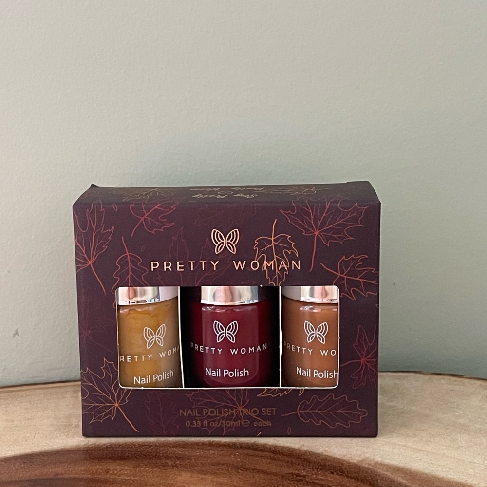 Pretty woman nail polish trio set